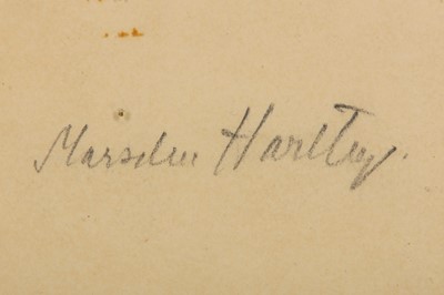Lot 123 - MARSDEN HARTLEY (AMERICAN 1877 - 1943)