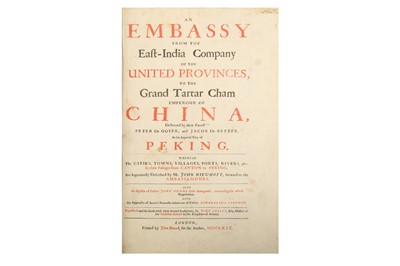 Lot 300 - AN EMBASSY FROM THE EAST-INDIA COMPANY OF THE...
