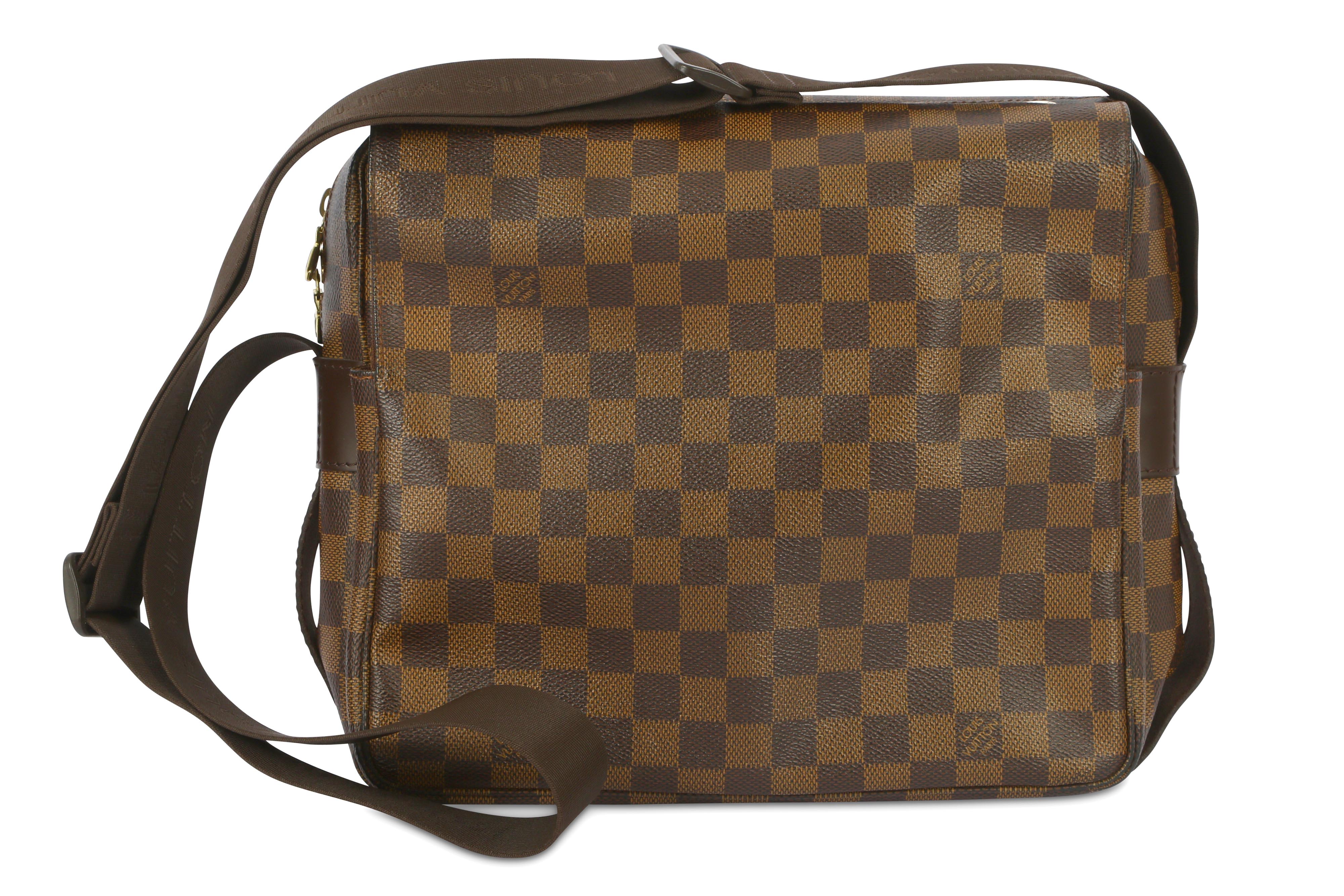 Louis Vuitton Bag Damier Ebene Canvas Naviglio Shoulder Messenger Bag  Auction