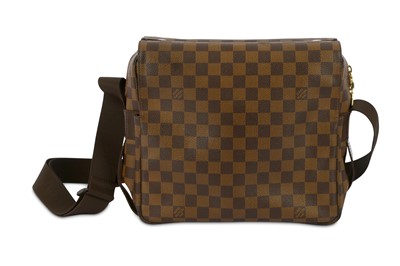 Sold at Auction: Louis Brown, Louis Vuitton Brown Damier Ebene Naviglio Bag