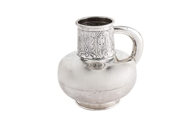Lot 99 - A modern Turkish 900 standard silver jug of...