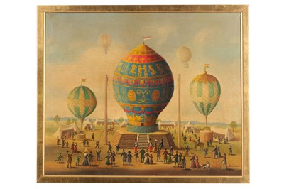 Lot 508 - M. WASILEWSKI (20TH CENTURY) Balloon ride...