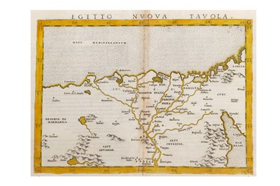 Lot 34 - Egypt.- Miniature Maps Gastaldi (Giacomo) &...