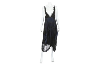 Lot 659 - Balenciaga Black and Navy Lace Dress, navy...