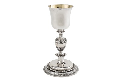 Lot 88 - A Louis XV French silver chalice, Paris 1739...