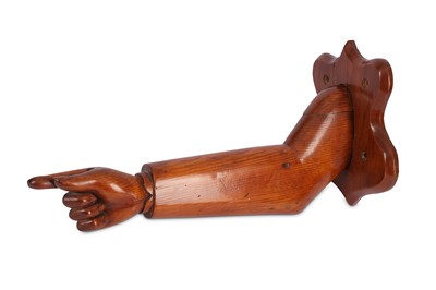 Lot 264 - A pitch pine sculpture or sign, modelled as a...