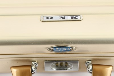 Lot 287 - A Zero Halliburton rose gold attache case,...