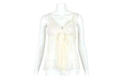 Lot 565 - Chanel Cream Baby Doll Top, Cruise 2005, tweed...