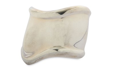 Lot 379 - A silver 'Bone' cuff bangle, by Elsa Peretti...