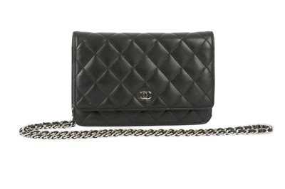 Lot 642 - Chanel Black Wallet on Chain (WOC), c. 2010-11,...