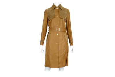 Lot 407 - Tom Ford for Gucci Leather Trench Coat, Fall...