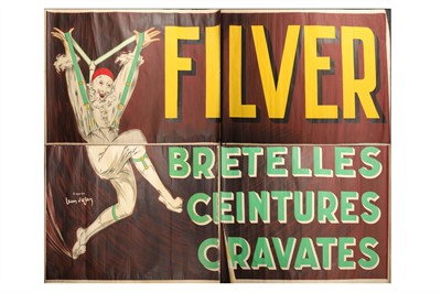 Lot 499 - A huge Jean D' Ylen poster in four parts