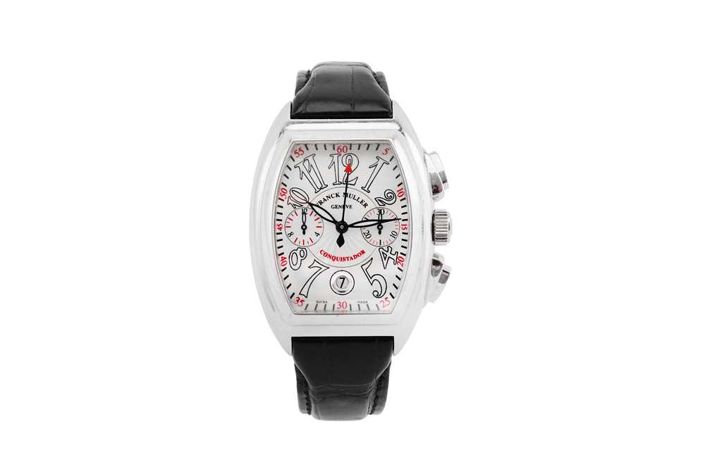 Lot 364 - FRANCK MULLER. A MEN'S STAINLESS STEEL...