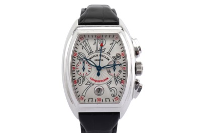 Lot 364 - FRANCK MULLER. A MEN'S STAINLESS STEEL...