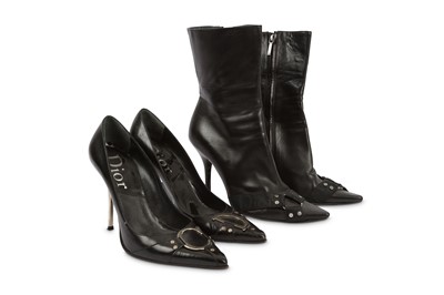 Lot 432 - Christian Dior Black Boots and Heels, black...