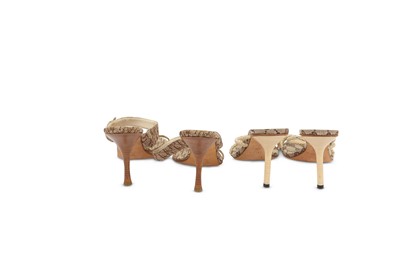 Lot 456 - Gucci and Christian Dior Sandals, two pairs,...