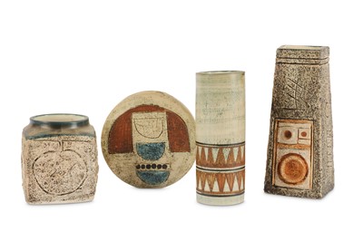 Lot 163 - Four Troika Pottery vases to include a chimney...