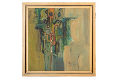 Lot 516 - FOS (act.1963) Untitled abstract study Signed...