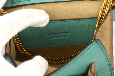 Lot 318 - Givenchy Turquoise Nano GV3 Belt Bag, grained...