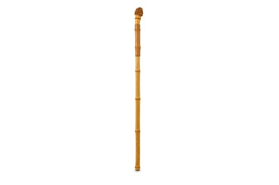 Lot 316 - A HERMES BAMBOO SWAGGER STICK first half 20th...