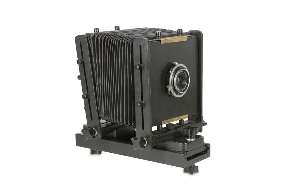 Lot 134 - Hand Made 5 x 4 Studio Camera Body: VG  Lenses:...