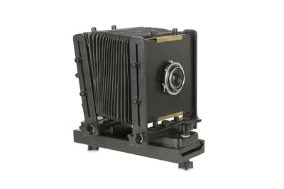 Lot 134 - Hand Made 5 x 4 Studio Camera Body: VG  Lenses:...