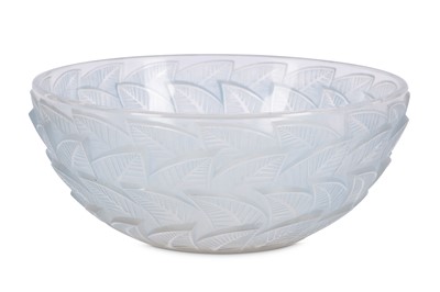 Lot 225 - René Lalique  - A frosted and blue stained...