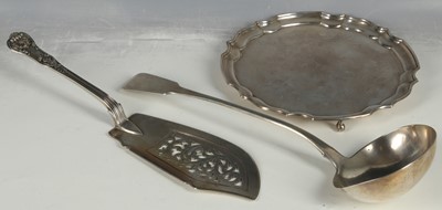 Lot 248 - A hallmarked silver ladel, and a hallmarked...