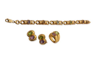 Lot 411 - A group of gem-set jewellery, including an...