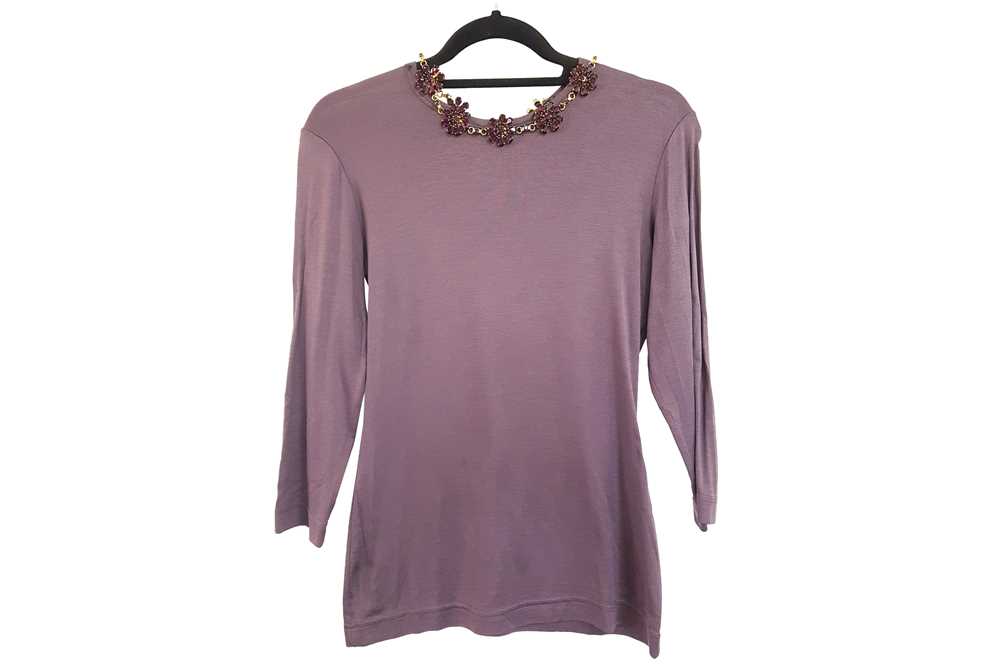 Lot 186 - Dolce and Gabbana Purple Top - Size 44