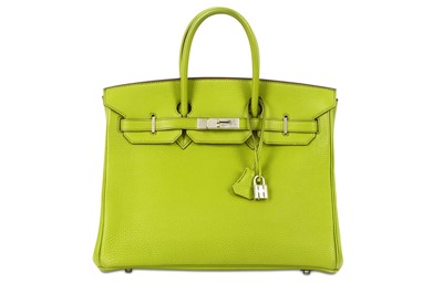 Lot 523 - Hermes Vert Anis Togo Birkin 35, c. 2004, lime...