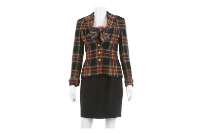 Lot 706 - Moschino Couture! Tweed Ensemble, 1990s, in...