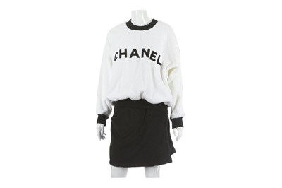 Lot 598 - Chanel Black and White Terrycloth Ensemble, c....