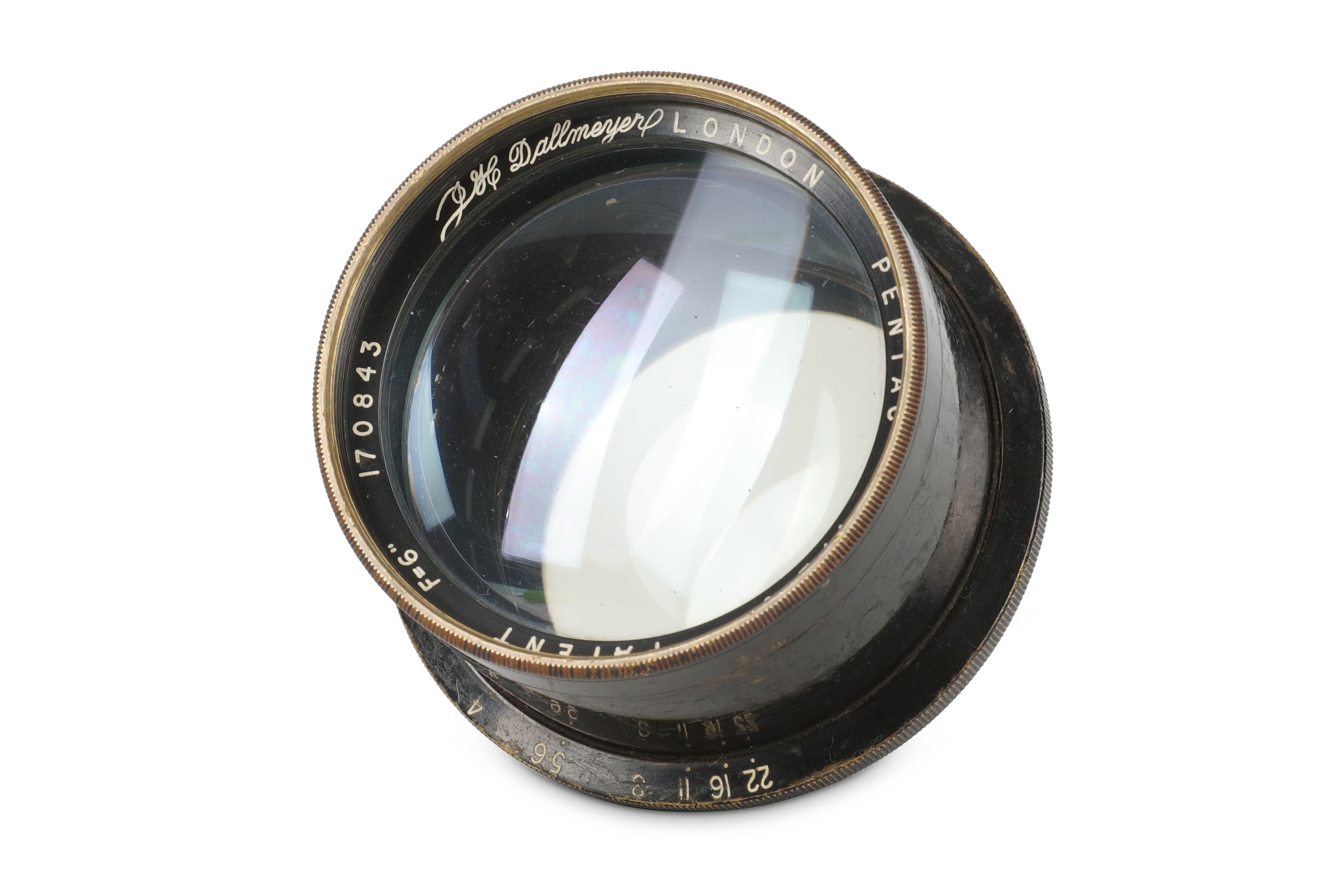 Dallmeyer Press f3.5 150mm 6in fast portrait lens medium Dallmeyer Press f3.5 150mm 6in fast portrait lens medium