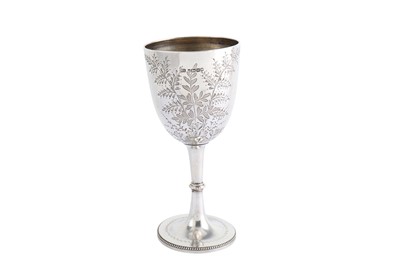 Lot 97 - A Victorian sterling silver goblet, Sheffield...