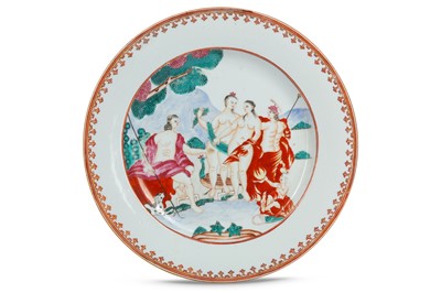 Lot 375 - A CHINESE FAMILLE ROSE 'JUDGMENT OF PARIS'...
