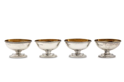 Lot 204 - A matched set of four Victorian sterling...