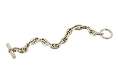 Lot 749 - Hermes Chain d'Ancre Silver Bracelet, c. 2000,...