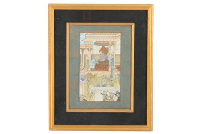 Lot 489 - Two 20th Century Indian gouache paintings...