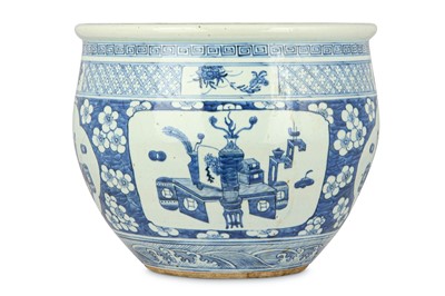 Lot 428 - A CHINESE BLUE AND WHITE ‘PRECIOUS OBJECTS’...