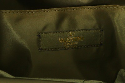 Lot 501 - Valentino Green Camouflage Felt Backpack,...