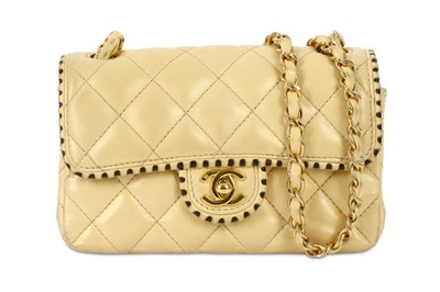 Lot 541 - Chanel Beige Crossbody Small Flap Bag, c. 2003-...