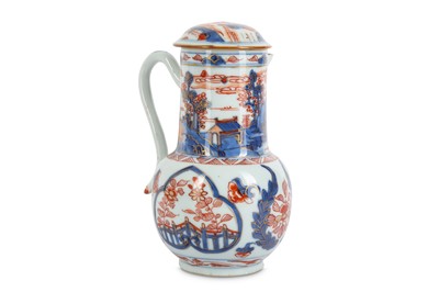 Lot 431 - A CHINESE IMARI JUG AND COVER. Qing Dynasty,...