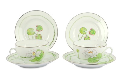 Lot 522 - Hermes Porcelain Nil Breakfast Set, a set for...