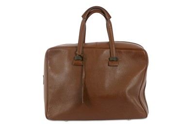 Lot 454 - Tom Ford Brown Leather Overnight Bag, grained...