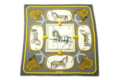 Lot 618 - Hermes 'Grand Apparat' Silk Scarf, designed in...