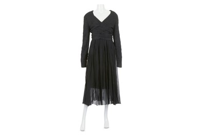 Lot 688 - Chanel Black Silk Gown, early 1990s, the top...