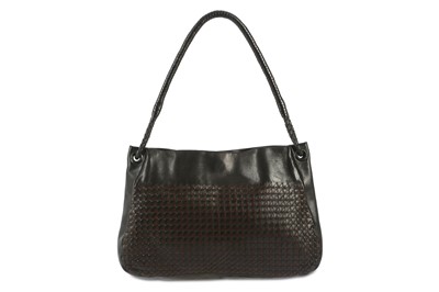 Lot 669 - Bottega Veneta Brown and Black Shoulder Bag,...