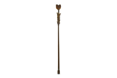 Lot 297 - HERMES BROWN LEATHER RIDING CROP, c. 1962,...
