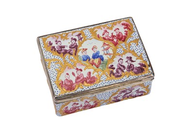 Lot 40 - A mid-18th century German enamel chinoiserie...